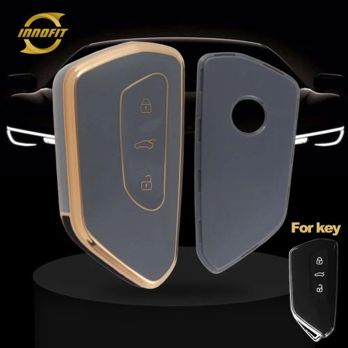 VOC1T1-Space Gray-Gold Plating- Car Key Cover For Volkswagen skoda