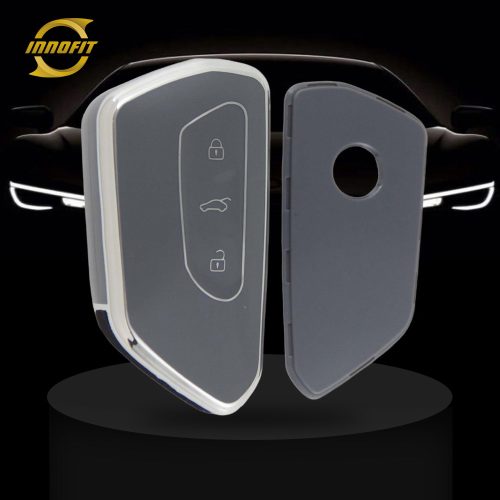 VOC1T1-Space Gray-Silver Plating- Car Key Cover For Volkswagen skoda
