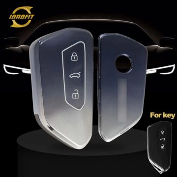 VOC1T1-Gradient Gray- Car Key Cover For Volkswagen skoda