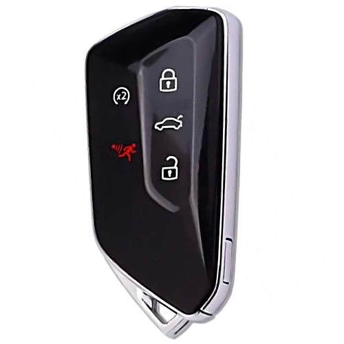 VOC2T1-Black-Metal Gray Plating- Car Key Cover For Volkswagen skoda