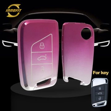 VOD1T1-Gradient Pink- Car Key Cover For Volkswagen