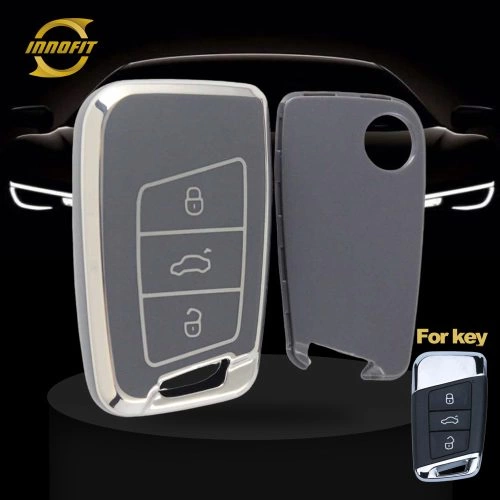 VOD1T1-Space Gray-Silver Plating- Car Key Cover For Volkswagen