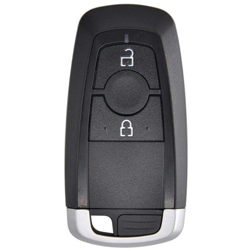 FOB2T1-Black-Silver Plating- Car Key Cover For Ford