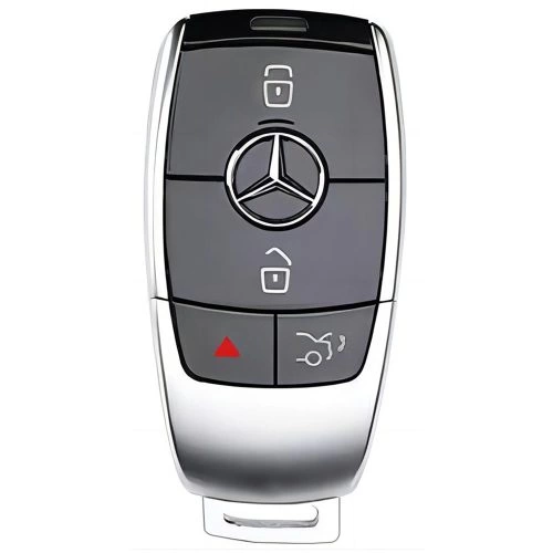 MEB4T1-Red-Gold Plating- Car Key Cover For Mercedes-Benz