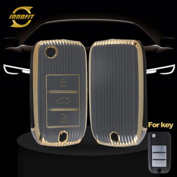 ROC1T1-Space Gray-Gold Plating- Car Key Cover For Roewe Morris Garages
