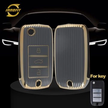 ROC1T1-Space Gray-Gold Plating- Car Key Cover For Roewe Morris Garages