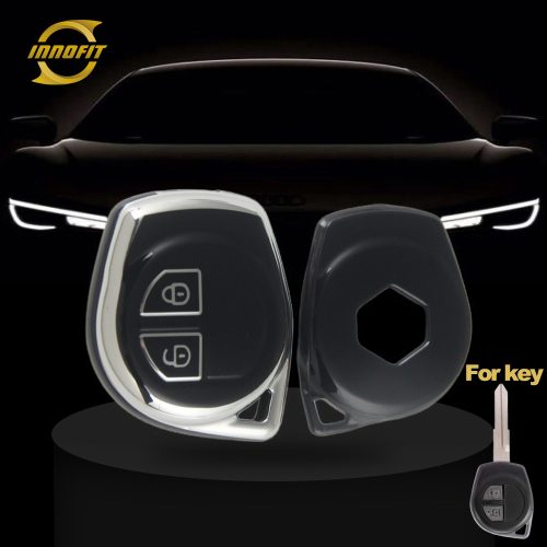 SUC1T1- 블랙-실버 도금- 스즈키 오펠 용 자동차 키 커버