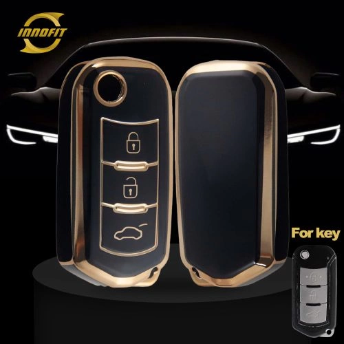 TRD1T1-Black-Gold Plating- Car Key Cover For Trumpchi