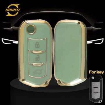 TRD1T1-Green-Gold Plating- Car Key Cover For Trumpchi