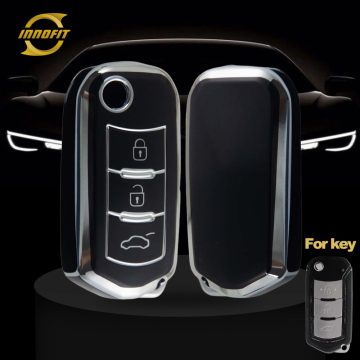 TRD1T1-Black-Silver Plating- Car Key Cover For Trumpchi