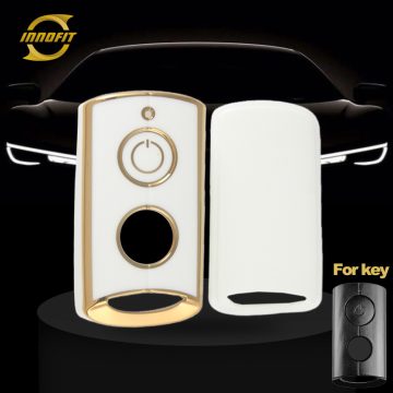 YAA1T1-White-Gold Plating- Car Key Cover For YAMAHA