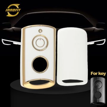 YAA1T1-White-Gold Plating- Car Key Cover For YAMAHA