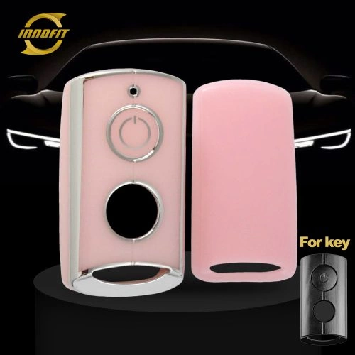 YAA1T1-Pink-Silver Plating- Car Key Cover For YAMAHA