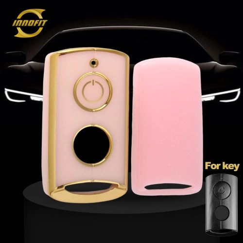 YAA1T1-Pink-Gold Plating- Car Key Cover For YAMAHA