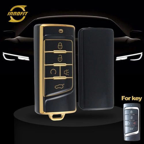 TRA2T1-Black-Gold Plating- Car Key Cover For Trumpchi