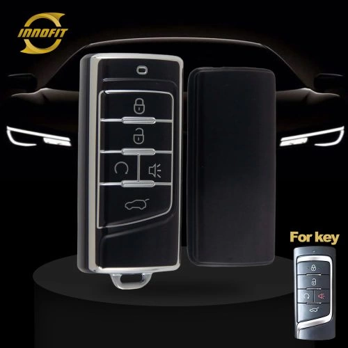 TRA2T1-Black-Silver Plating- Car Key Cover For Trumpchi