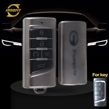 TRA2T1-Black-Metal Gray Plating- Car Key Cover For Trumpchi