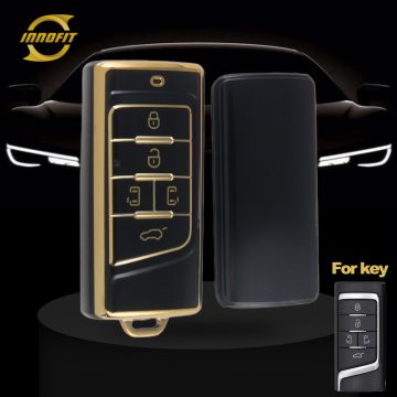 TRA3T1-Black-Gold Plating- Car Key Cover For Trumpchi
