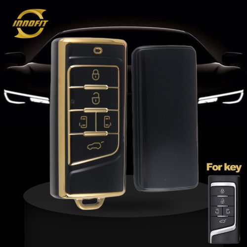 TRA3T1-Black-Gold Plating- Car Key Cover For Trumpchi