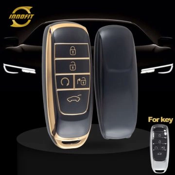 TRB1T1-Black-Gold Plating- Car Key Cover For Trumpchi