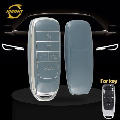 TRB1T1-Granny Grey-Silver Plating- Car Key Cover For Trumpchi