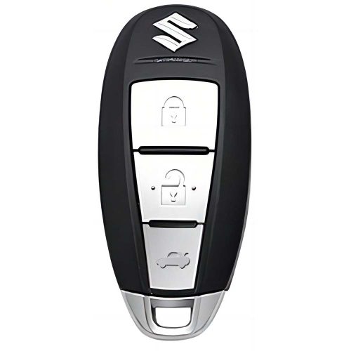 SUA2T1-White-Silver Plating- Car Key Cover For Suzuki