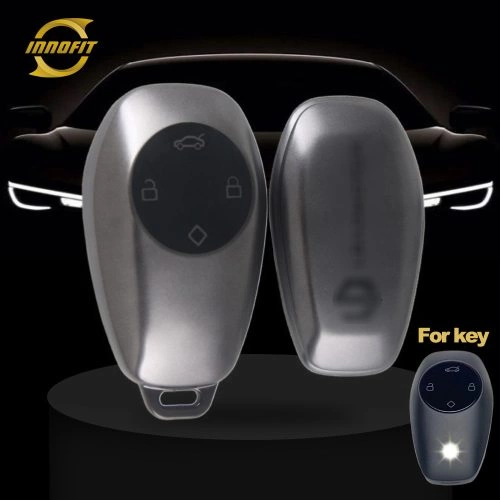 LPA1T1-Black-Metal Gray Plating- Car Key Cover For LEAPMOTOR