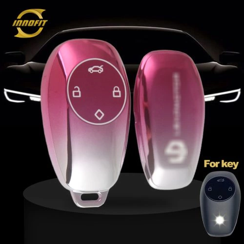LPA1T1-Gradient Pink- Car Key Cover For LEAPMOTOR