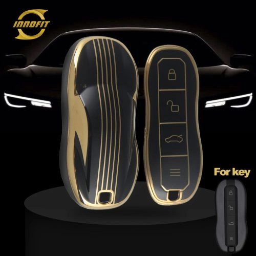 XIA1T1-Black-Gold Plating- Car Key Cover For Xiaomi