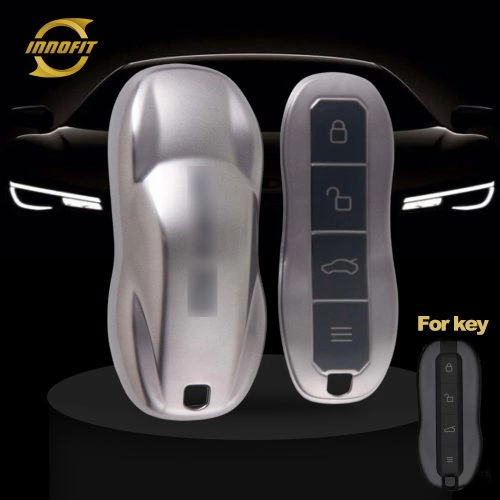 XIA1T1-Black-Metal Gray Plating- Car Key Cover For Xiaomi