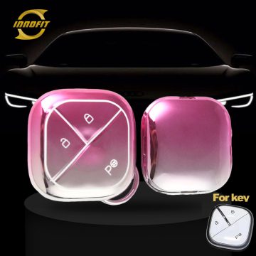 WUG1T1-Gradient Pink- Car Key Cover For Wuling