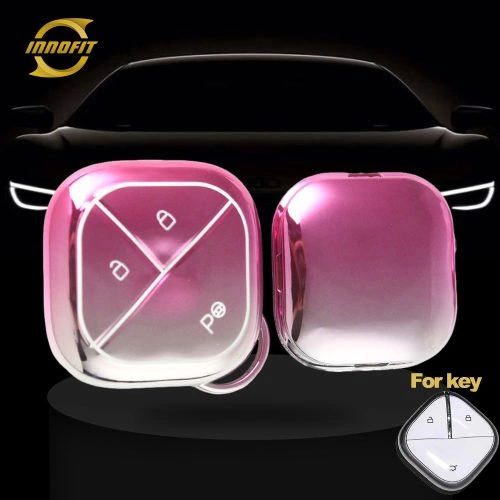 WUG2T1-Gradient Pink- Car Key Cover For Wuling