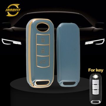 TRC1T1-Granny Grey-Gold Plating- Car Key Cover For Trumpchi