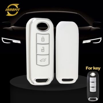 TRC1T1-белое-серебристое покрытие-обложка для автомобильных ключей Trumpchi