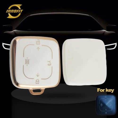 ZEA1T1-White-Gold Plating- Car Key Cover For ZEEKR