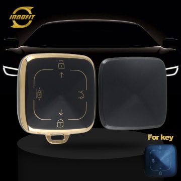 ZEA1T1-Black-Gold Plating- Car Key Cover For ZEEKR