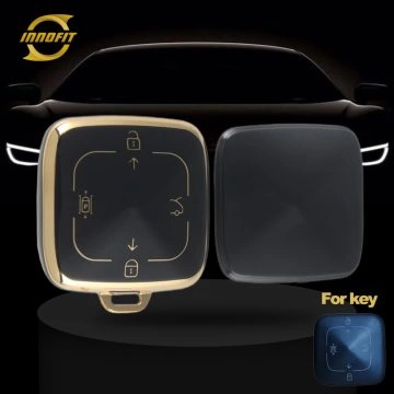 ZEA1T1-Black-Gold Plating- Car Key Cover For ZEEKR