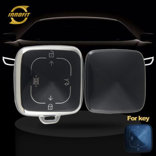 ZEA1T1-Черный-серебристое-покрытие-автомобильный-ключ-обложка-для-ZEEKR