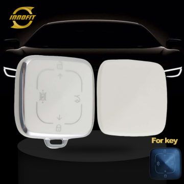 ZEA1T1-White-Silver Plating- Car Key Cover For ZEEKR
