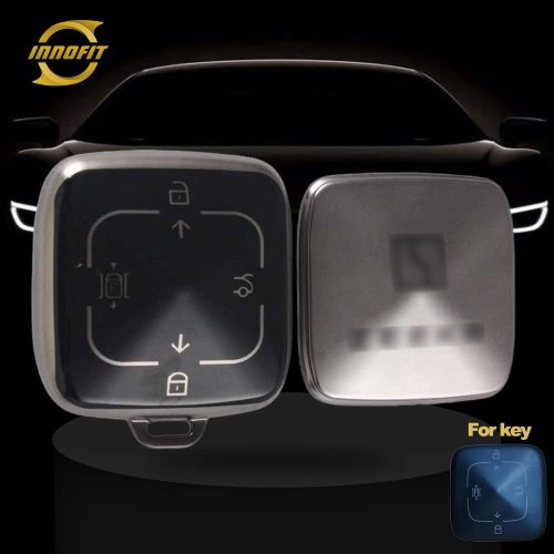 ZEA1T1-Black-Metal Gray Plating- Car Key Cover For ZEEKR
