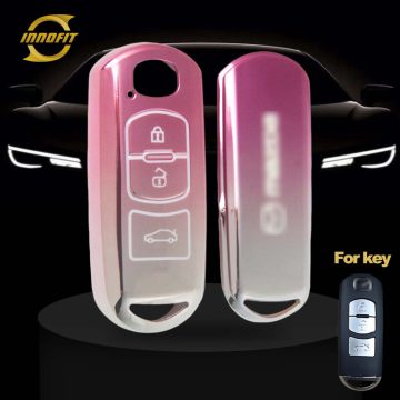 MAB1T1-Gradient Pink- Car Key Cover For Mazda