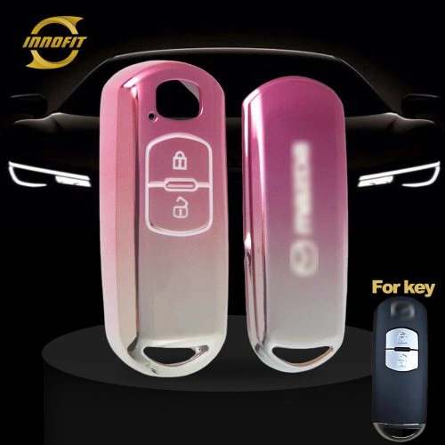 MAB2T1-Gradient Pink- Car Key Cover For Mazda