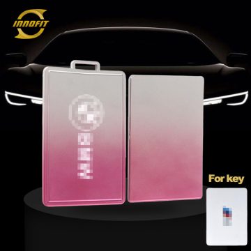 BMQ1T1-Gradient Pink- Car Key Cover For BMW