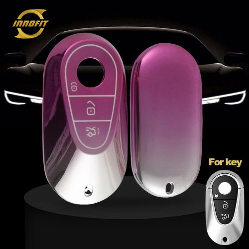 MEA1T1-Gradient Pink- Car Key Cover For Mercedes-Benz