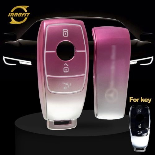 MEB1T1-Gradient Pink- Car Key Cover For Mercedes-Benz