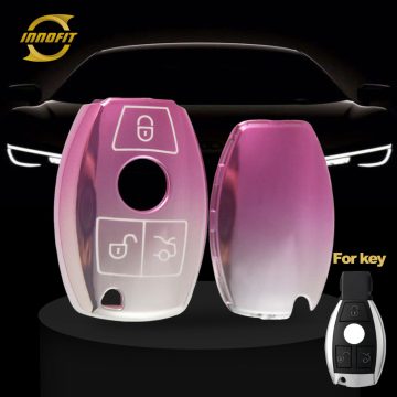 MEC1T1-Gradient Pink- Car Key Cover For Mercedes-Benz