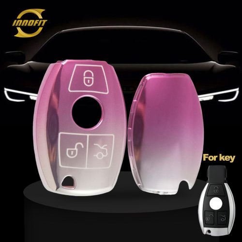 MEC1T1-Gradient Pink- Car Key Cover For Mercedes-Benz