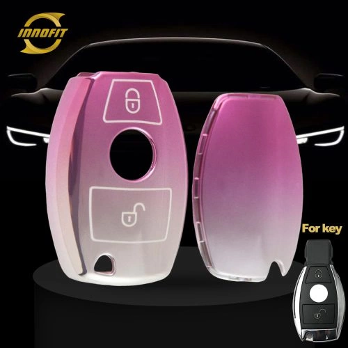 MEC2T1-Gradient Pink- Car Key Cover For Mercedes-Benz Infiniti
