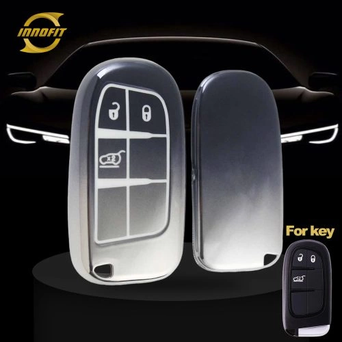 JEA1T1-Gradient Gray- Car Key Cover For Jeep Dodge Chrysler