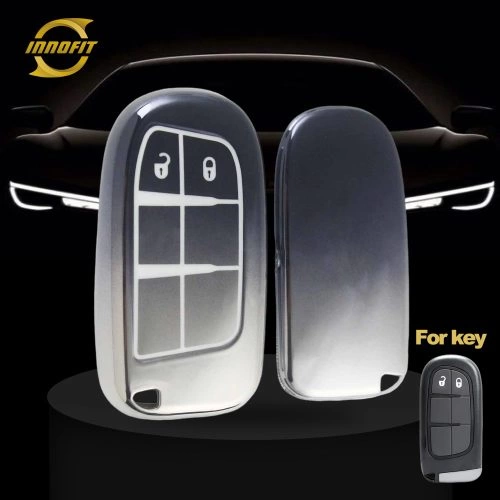 JEA2T1-Gradient Gray- Car Key Cover For Jeep Dodge Chrysler